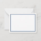 Preppy Blue Whale gepersonaliseerd Notitiekaartje (Achterkant)