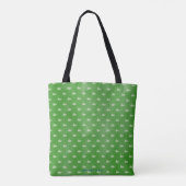 Preppy Blue White Whales Monogram Dog Tas (Achterkant)