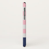 Preppy Blush Monogram iPhone Case (Achterkant/links)