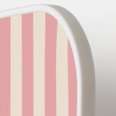 Preppy Blush Roze Streep Pickleball Paddle (Links Detail)
