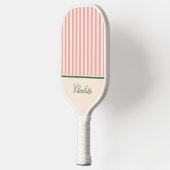 Preppy Blush Roze Streep Pickleball Paddle (Links)