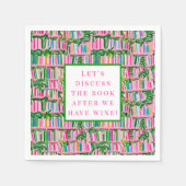 Preppy Boekenclub Funny Wine Pink Servet (Voorkant)
