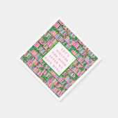 Preppy Boekenclub Funny Wine Pink Servet (Hoek)