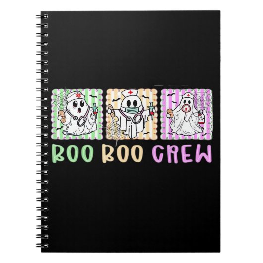 Preppy Boo Crew Nurse Halloween Costume Women Men  Notitieboek (Voorkant)