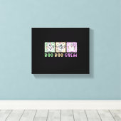 Preppy Boo Crew Nurse Halloween Kostuum Vrouwen Ma Canvas Afdruk (Insitu (Houten vloer))