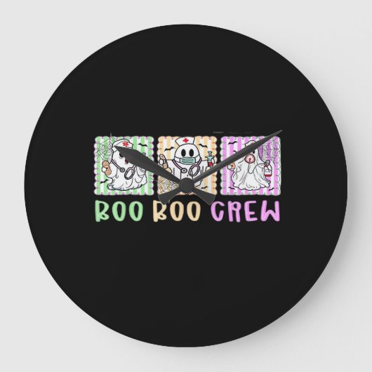 Preppy Boo Crew Nurse Halloween Kostuum Vrouwen Ma Grote Klok (Voorkant)