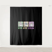 Preppy Boo Crew Nurse Halloween Kostuum Vrouwen Ma Wandkleed (Voorkant)