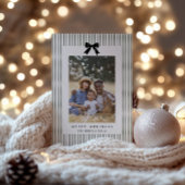 Preppy Boog Foto Feestdagenkaart