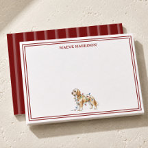 Preppy Bourgondische Streep Kerst Goldendoodle