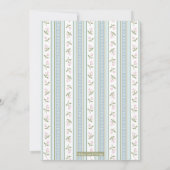 Preppy Bow Baby shower Uitnodiging | Floral (Achterkant)