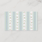 Preppy Bow Floral Diaper Raffle Enclosure Card Informatiekaartje (Achterkant)