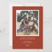 Preppy Bow-foto Feestdagenkaart (Achterkant)