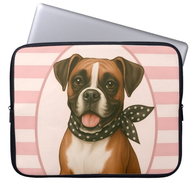Preppy Boxer Laptop Sleeve (Voorkant)