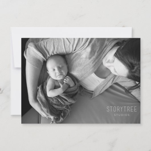 Preppy Boxwood Baby Boy Shower Sip en bekijk Afbee Bedankkaart (Achterkant)