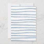 Preppy Boy waslijn Baby shower Kaart (Achterkant)