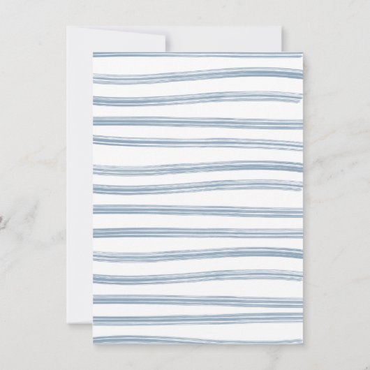 Preppy Boy waslijn Baby shower Kaart (Achterkant)