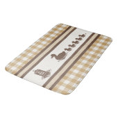 Preppy Boys Eend & Gingham- Chocolade Bruine Khak Badmat (Gekanteld)