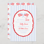 Preppy Boys Red White en twee patriottische verjaa Kaart (Voorkant / Achterkant)