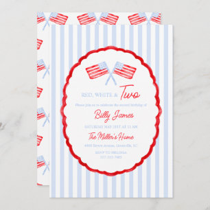 Preppy Boys Red White en twee patriottische verjaa Kaart