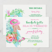 Preppy Bride Bachelorette Party Weekend Kaart (Voorkant / Achterkant)