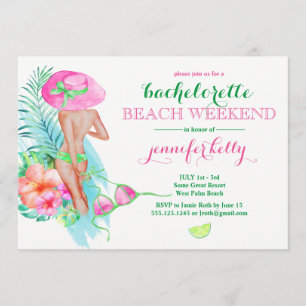 Preppy Bride Bachelorette Party Weekend Kaart