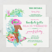 Preppy Bride Bachelorette Party Weekend Kaart (Voorkant / Achterkant)