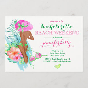 Preppy Bride Bachelorette Party Weekend Kaart