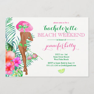 Preppy Bride Bachelorette Party Weekend Kaart