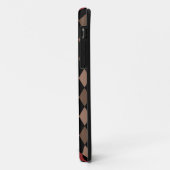 Preppy Brown Red en Black Argyle Pattern Case-Mate iPhone Case (Achterkant/links)