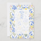 Preppy Bruids Douche Uitnodiging (Achterkant)