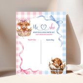 Preppy Bull of Heifer Gender Reveal Stembord Poster