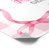 Preppy Bull of Heifer Geslacht onthullen Welkom Poster (Hoek)