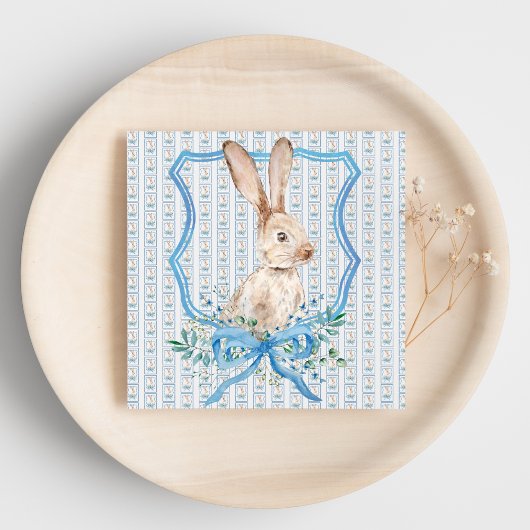 Preppy Bunny Blauw Servet