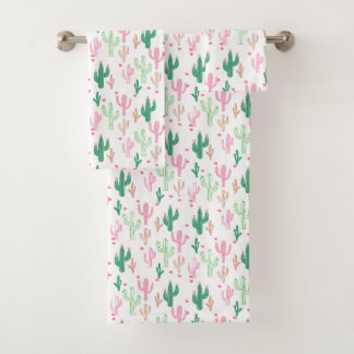 Preppy Cacti handdoekset Bad Handdoek
