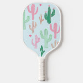Preppy Cacti Pickleball Paddle (Voorkant)