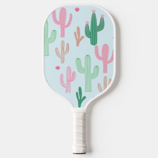 Preppy Cacti Pickleball Paddle (Voorkant)