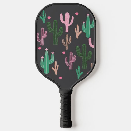 Preppy Cacti Pickleball Paddle (Voorkant)