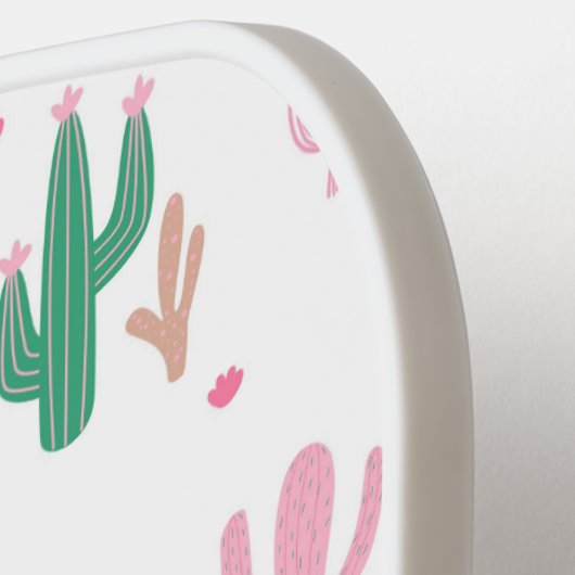 Preppy Cacti Pickleball Paddle (Links Detail)