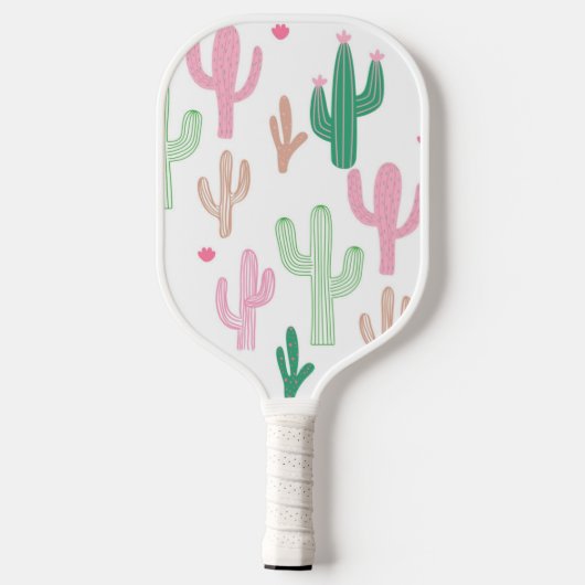 Preppy Cacti Pickleball Paddle (Achterkant)