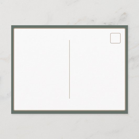 Preppy Camouflage Mallard Duck Monogram Briefkaart (Achterkant)