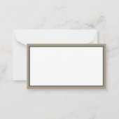 Preppy Camouflage Mallard Duck Monogram Notitiekaartje (Achterkant)