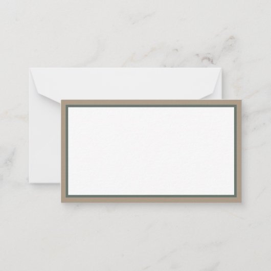 Preppy Camouflage Mallard Duck Monogram Notitiekaartje (Achterkant)