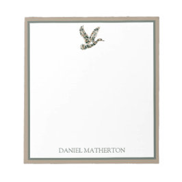 Preppy Camouflage Mallard Duck Notitieblok