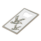 Preppy Camouflage Mallard Ducks Creditkaart Flessenopener (Voorkant Gekanteld)