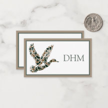 Preppy Camouflage Wilde Eend Monogram