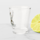 Preppy Camouflage Wilde Eend Monogram Shot Glas (Rechts)