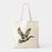 Preppy Camouflage Wilde Eend Monogram Tote Bag (Achterkant)