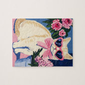 Preppy Cat Puzzel Legpuzzel (Horizontaal)