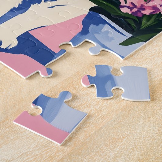 Preppy Cat Puzzel Legpuzzel (Zijkant)