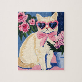 Preppy Cat Puzzel Legpuzzel